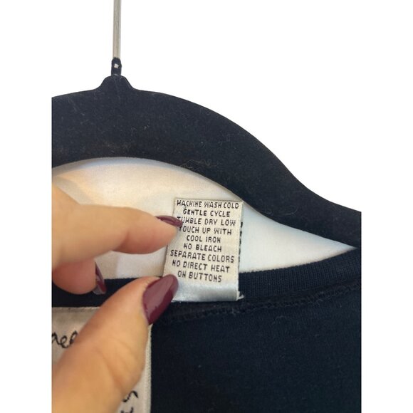 Michael Simon Lite Women's S Black Cotton Maxi Dress Beach Embroidery Summer - Picture 9 of 14